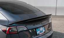 Load image into Gallery viewer, VR Aero 2018+ Tesla Model 3 Gloss Carbon Fiber Trunk Spoiler