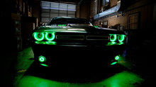 Load image into Gallery viewer, Oracle 15-21 Dodge Challenger Waterproof LED Fog Light Halo Kit - ColorSHIFT NO RETURNS