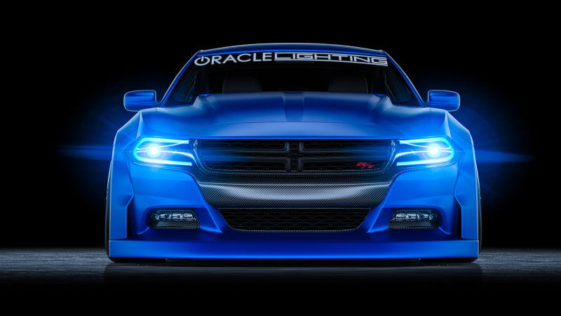 Oracle 15-21 Dodge Charger RGB+W DRL Headlight DRL Upgrade Kit - ColorSHIFT w/ BC1 Controller