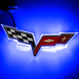 Oracle Chevrolet Corvette C6 Illuminated Emblem - Dual Intensity - Blue