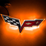 Oracle Chevrolet Corvette C6 Illuminated Emblem - Amber NO RETURNS