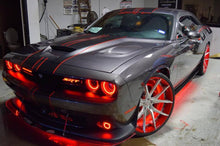 Load image into Gallery viewer, Oracle 15-21 Dodge Challenger Waterproof LED Fog Light Halo Kit - ColorSHIFT NO RETURNS