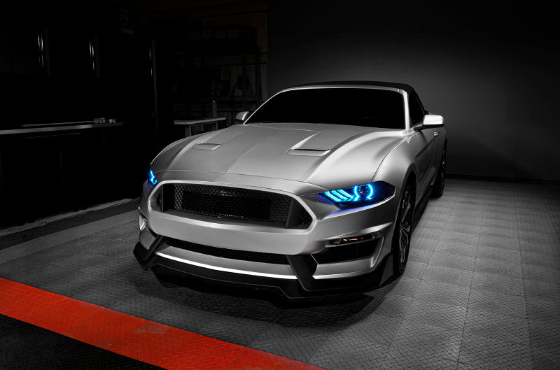 Oracle 18-21 Ford Mustang Dynamic DRL Upgrade w/ Halo Kit & Sequential Turn Signal - ColorSHIFT