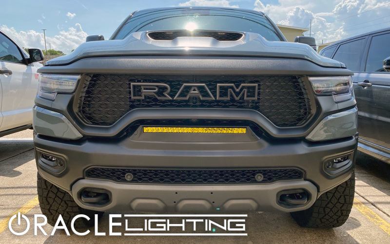 ORACLE Lighting 19-22 RAM Rebel/TRX Front Bumper Flush LED Light Bar System - Yellow NO RETURNS