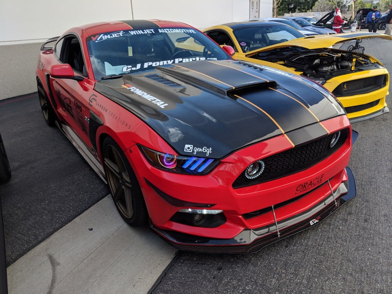 Oracle 15-17 Ford Mustang V6/GT/Shelby Dynamic DRL  w/ Halo Kit - ColorSHIFT - Dynamic NO RETURNS