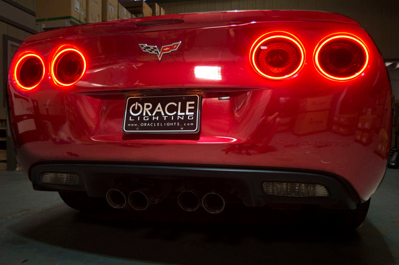 Oracle Chevrolet Corvette C6 05-13 LED Tail Light Halo Kit - Red NO RETURNS