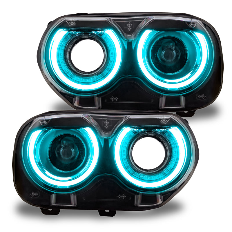 Oracle 15-21 Dodge Challenger RGB+W Headlight DRL Upgrade Kit - ColorSHIFT