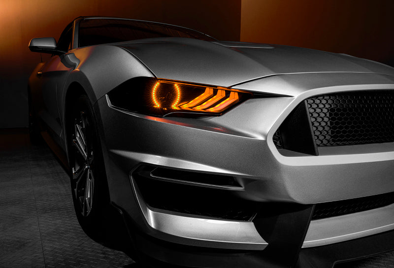 Oracle 18-21 Ford Mustang Dynamic DRL  w/ Halo Kit & Sequential Turn Signal - ColorSHIFT NO RETURNS