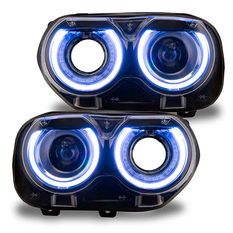 Oracle 15-21 Dodge Challenger RGB+W Headlight DRL Upgrade Kit - ColorSHIFT 2