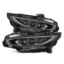 Load image into Gallery viewer, AlphaRex 16-21 Honda Civic NOVA-Series LED Proj Headlights Blk w/Activation Light & Seq.Sig / SB DRL