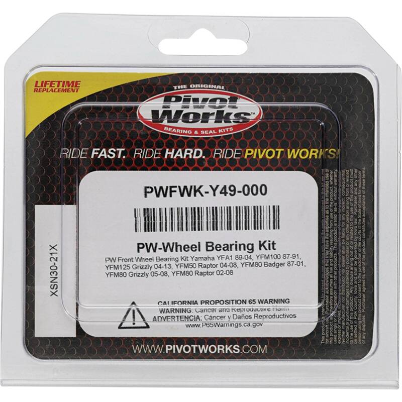 Pivot Works 04-08 Yamaha YFM50 Raptor PW Front Wheel Bearing Kit