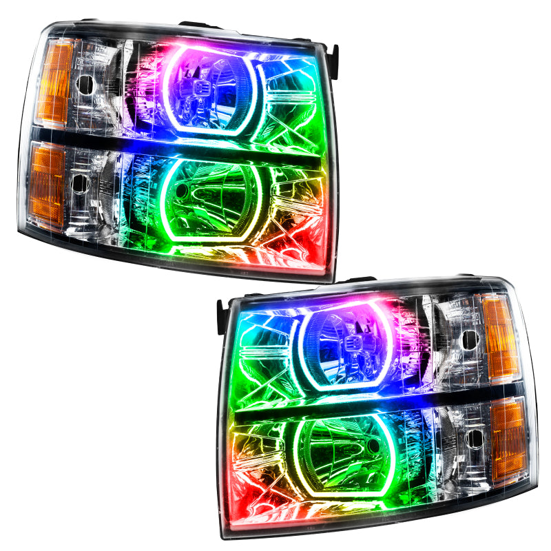 Oracle 07-13 Chevrolet Silverado SMD HL - Square Style - ColorSHIFT w/ Simple Controller NO RETURNS