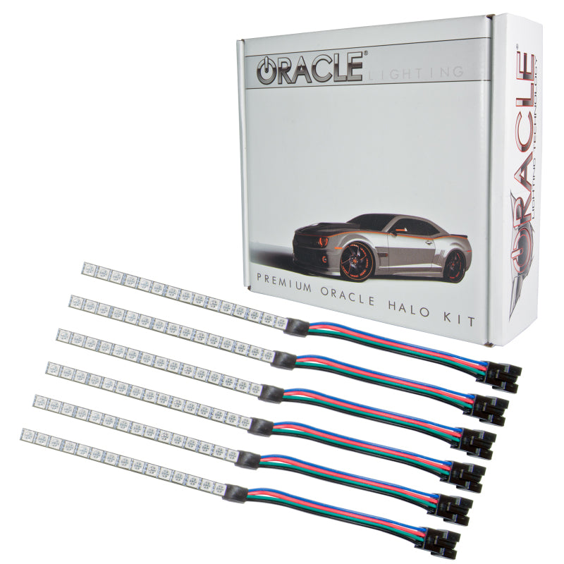 Oracle 15-17 Ford Mustang V6/GT/Shelby DRL Upgrade w/ Halo Kit - ColorSHIFT NO RETURNS