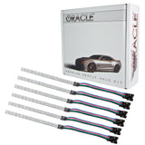 Oracle 15-17 Ford Mustang V6/GT/Shelby DRL Upgrade w/ Halo Kit - ColorSHIFT w/ 2.0 Controller