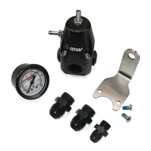 Load image into Gallery viewer, DeatschWerks DWR1000 AFPR + Pressure Gauge + 8AN & 6AN Fittings - Anodized Black