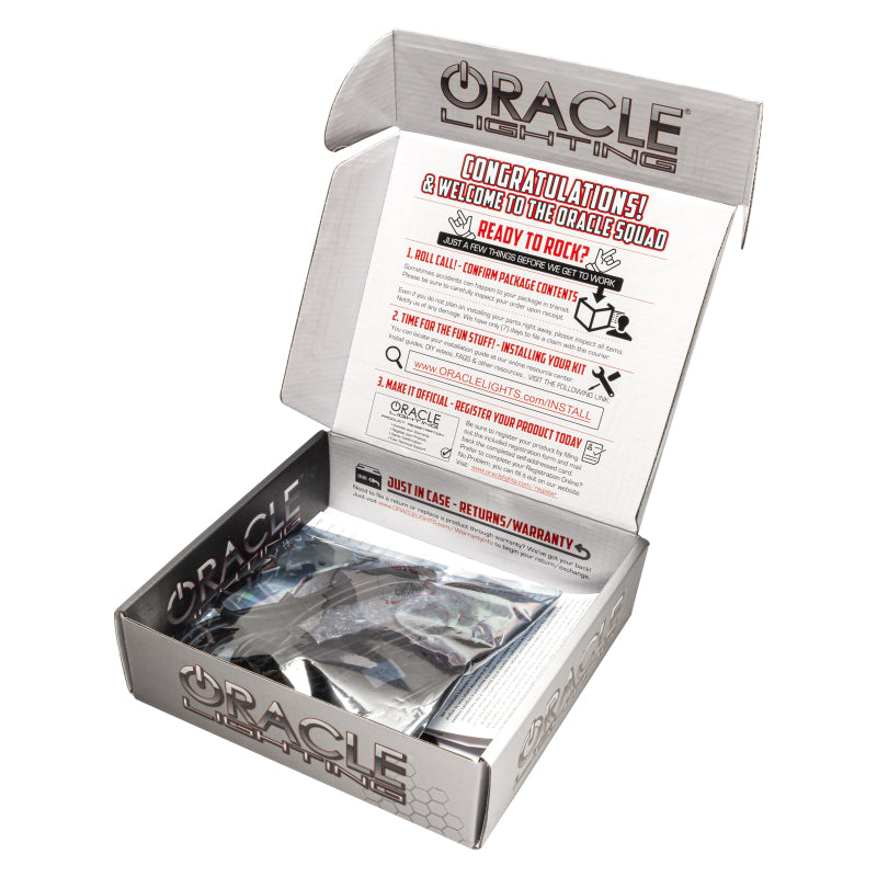 Oracle Ford Mustang 10-12 LED Fog Halo Kit - V6 Grille Fogs - White