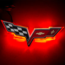 Load image into Gallery viewer, Oracle Chevrolet Corvette C6 Illuminated Emblem - Dual Intensity - Red