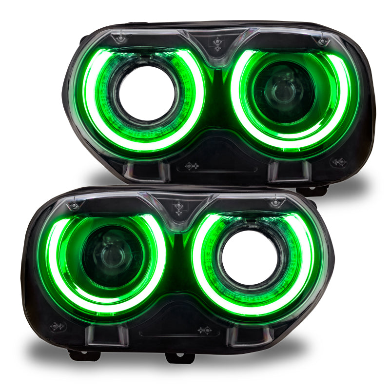 Oracle 15-21 Dodge Challenger RGB+W Headlight DRL Upgrade Kit - ColorSHIFT 2