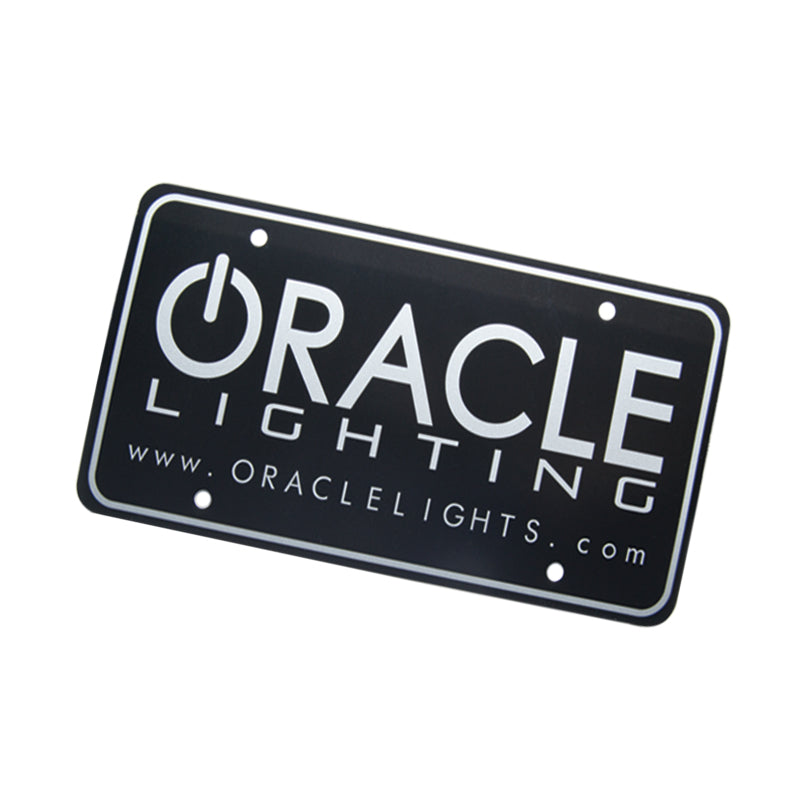 Oracle License Plate - Black NO RETURNS