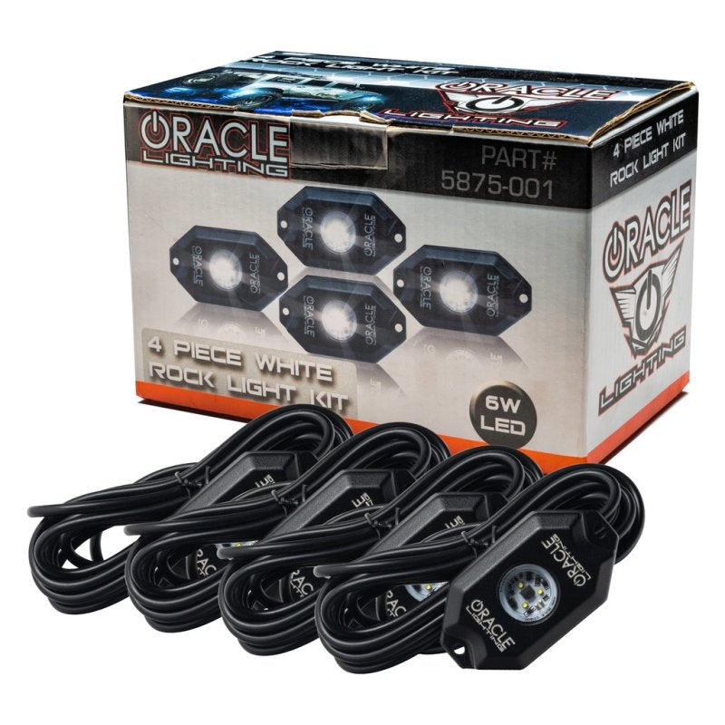 Oracle Underbody Wheel Well Rock Light Kit - White (4PCS) - 5000K NO RETURNS