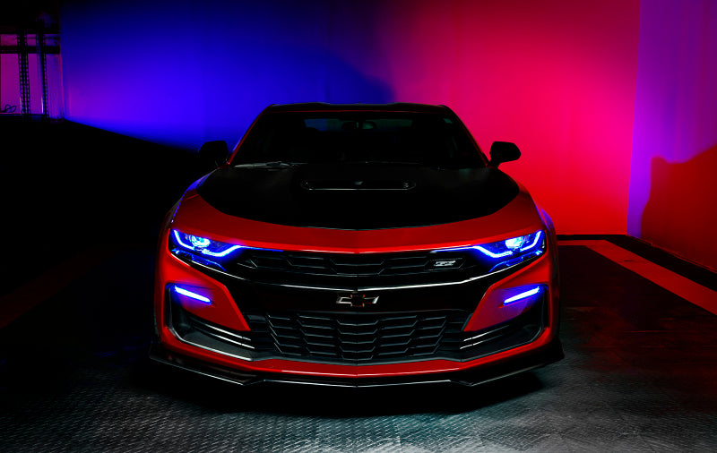 Oracle 19-21 Chevy Camaro SS/RS RGBW+A Headlight DRL Upgrade Kit - ColorSHIFT 2