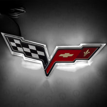 Load image into Gallery viewer, Oracle Chevrolet Corvette C6 Illuminated Emblem - Dual Intensity - White NO RETURNS