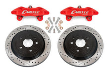 Load image into Gallery viewer, BMR 97-04 Chevrolet Corvette C5 Brake Kit For 15in Conversion Drilled & Slotted Rotors Red Calipers
