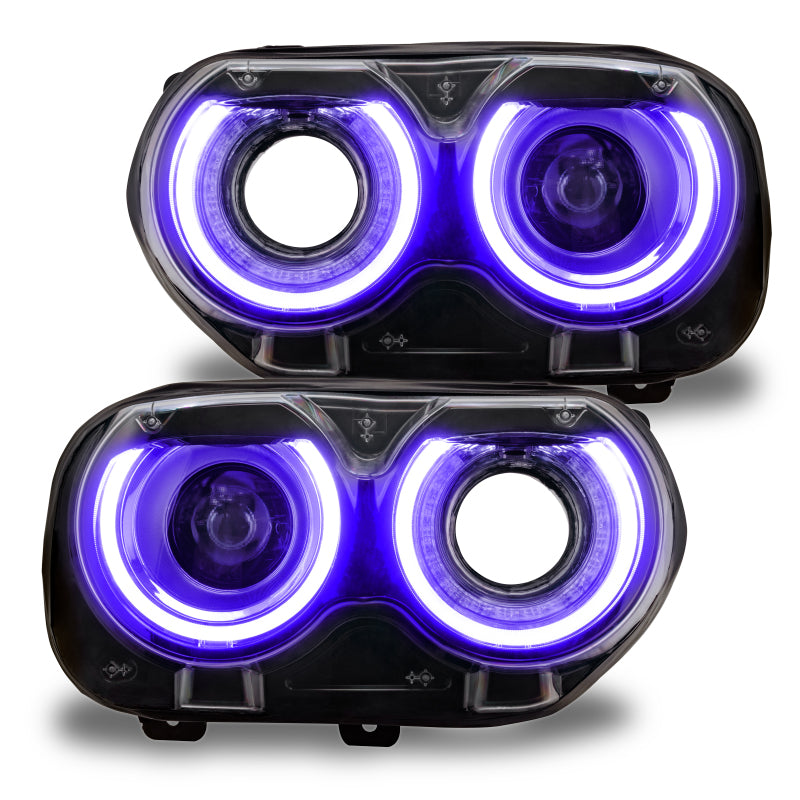Oracle 15-21 Dodge Challenger RGB+W Headlight DRL Upgrade Kit - ColorSHIFT