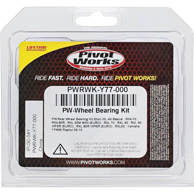 Pivot Works  Eton IXL-40 Rascal PW Rear Wheel Bearing Kit