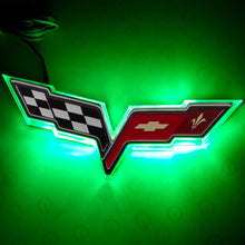 Load image into Gallery viewer, Oracle Chevrolet Corvette C6 Illuminated Emblem - Green NO RETURNS