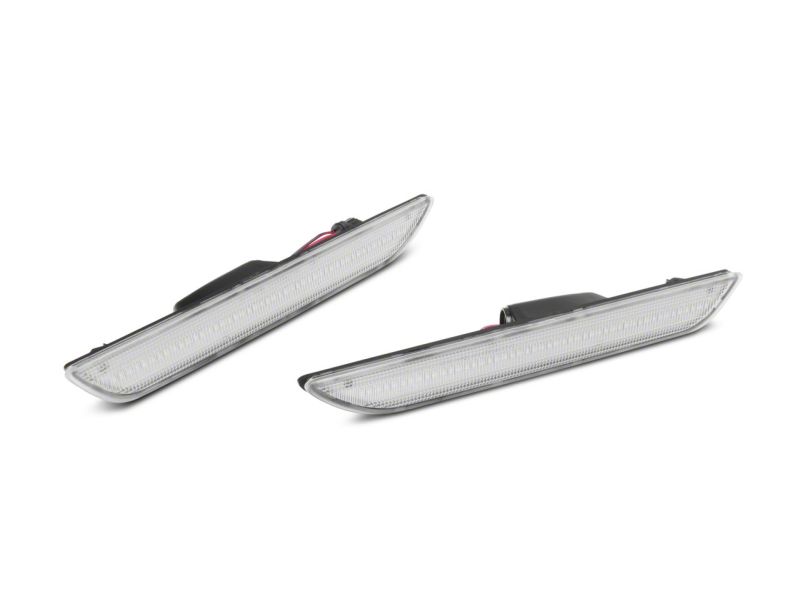 Raxiom 15-23 Ford Mustang Axial Series LED Side Marker Lights Rear- Clear