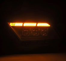 Load image into Gallery viewer, AlphaRex 10-12 Ford Mustang NOVA-Series LED Proj. Headlights Alpha-Blk w/Activ Lght & Seq.Sig SB DBL