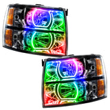 Oracle 07-13 Chevy Silverado SMD HL - Black - Square Style - ColorSHIFT w/ 2.0 Controller NO RETURNS
