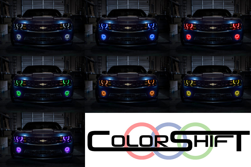 Oracle Chevrolet Camaro RS 10-13 Halo Kit - ColorSHIFT w/ 2.0 Controller