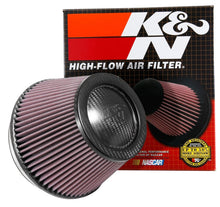 Load image into Gallery viewer, K&N Universal CarbonFiber Filter 6in Flange / 7-1/2in OD-B / 5-1/8in OD-T / 5in H