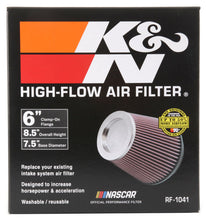 Load image into Gallery viewer, K&N Round Tapered Universal Air Filter 6 inch Flange 7 1/2 inch Base 5 inch Top 7 1/2 inch Height