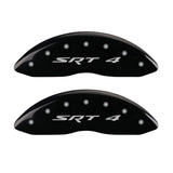 MGP 4 Caliper Covers Engraved Front Charger Engraved Rear RT Black finish silver ch