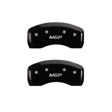 Load image into Gallery viewer, MGP 4 Caliper Covers Engraved Front & Rear MGP Black finish silver ch