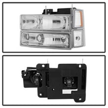 Load image into Gallery viewer, Xtune Chevy Suburban 94-98 Headlights w/ Corner & Parking Lights 8pcs Chrome HD-JH-CCK88-AM-C-SET