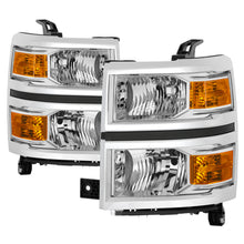 Load image into Gallery viewer, Spyder Chevrolet Silverado 1500 14-15 (Non-HD) OEM Style Headlights - Chrome HD-JH-CS14-AM-C