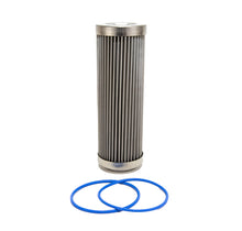 Load image into Gallery viewer, Fuelab 40 Micron Stainless Steel Replacement Element - 6in w/2 O-Rings & Instructions