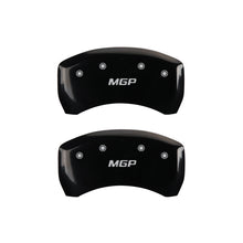 Load image into Gallery viewer, MGP 4 Caliper Covers Engraved Front & Rear MGP Black finish silver ch