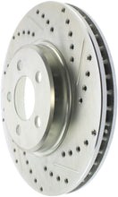 Load image into Gallery viewer, StopTech Select Sport 06-17 Dodge Charrger/14-17 Chrysler 300 Slotted & Drilled Front Left Rotor