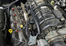 Load image into Gallery viewer, J&L 05-23 Dodge Charger 5.7L Hemi Passenger Side Oil Separator 3.0 - Clear Anodized
