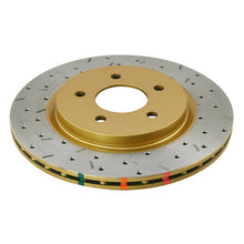 Load image into Gallery viewer, DBA 05-13 Ford Mustang GT/V6 Rear Drilled & Slotted 4000 Series Rotor w/ Gold Hat