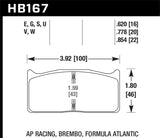 Hawk AP Racing DTC-60 Race Brake Pads