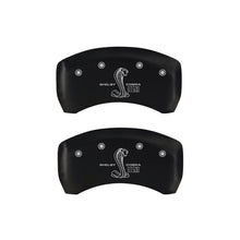 Load image into Gallery viewer, MGP Rear set 2 Caliper Covers Engraved Rear GT500 Shelby & Cobra Red finish silver ch