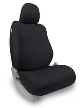 Load image into Gallery viewer, PRP 12-15 Toyota Tacoma Front Seat Covers/ Fold Flat Edition (Pair) - Black with Red Stitching