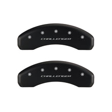 Load image into Gallery viewer, MGP 4 Caliper Covers Engraved Front & Rear Block/Challenger Red finish silver ch