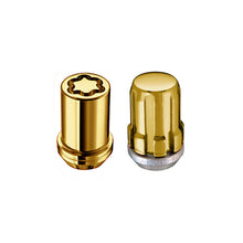 Load image into Gallery viewer, McGard SplineDrive Tuner 5 Lug Install Kit w/Locks & Tool (Cone) M12x1.5 / 13/16 Hex - Gold (CS)